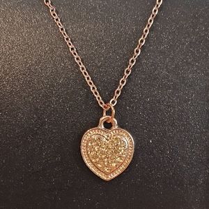 Heart Rose Gold Necklace